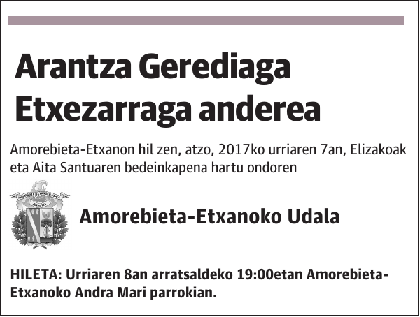 Arantza Gerediaga Etxezarraga