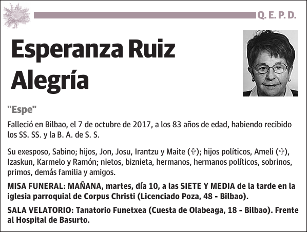 Esperanza Ruiz Alegría