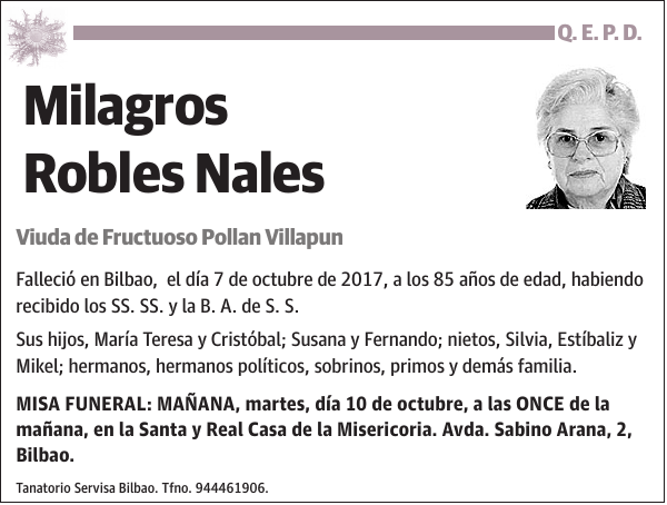 Milagros Robles Nales