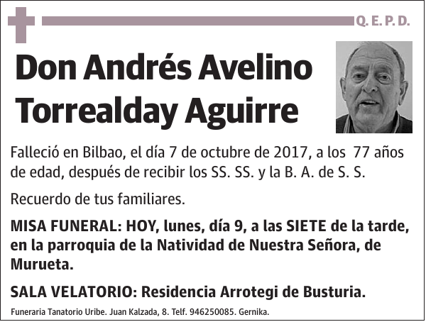 Andrés Avelino Torrealday Aguirre