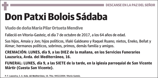 Patxi Bolois Sádaba