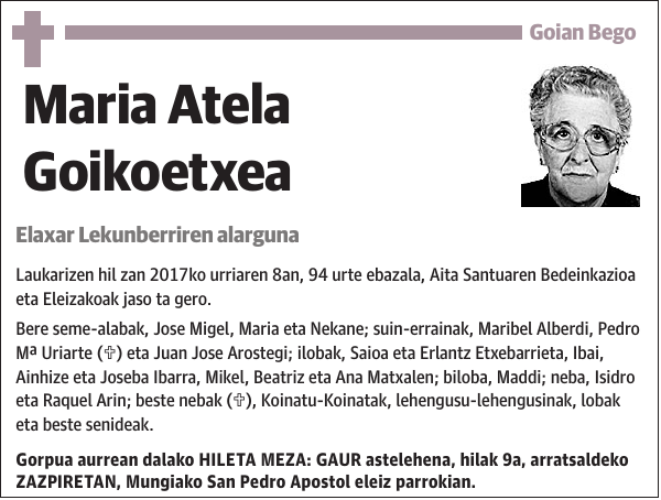 Maria Atela Goikoetxea