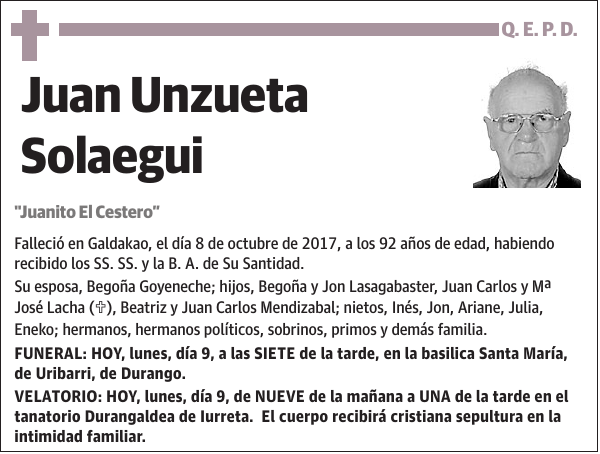 Juan Unzueta Solaegui