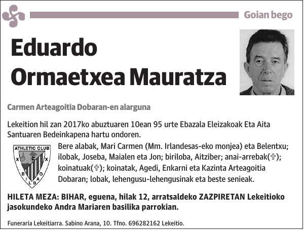 Eduardo Ormaetxea Mauratza