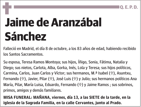 Jaime de Aranzábal Sánchez