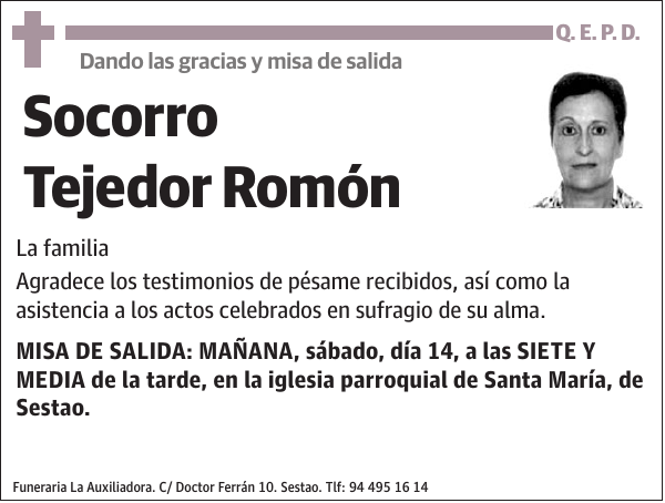 Socorro Tejedor Romón