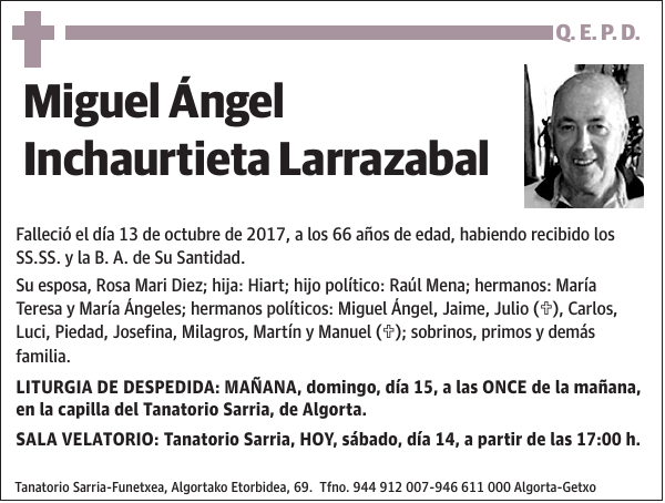 Miguel Ángel Inchaurtieta Larrazabal