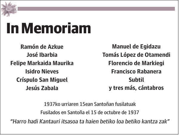 In Memoriam