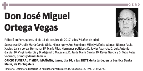 José Miguel Ortega Vegas