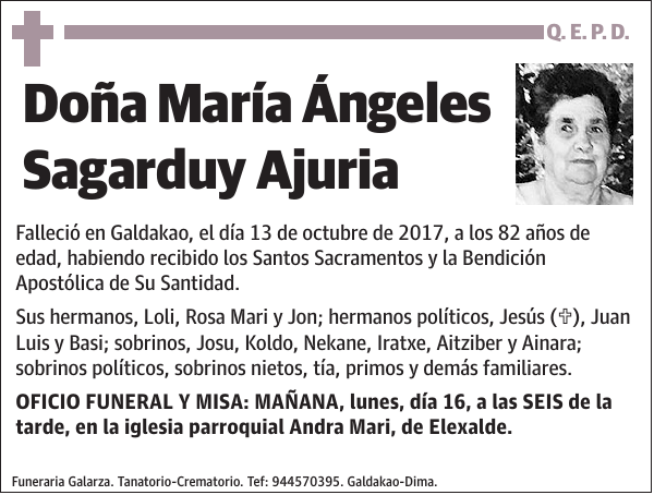 María Ángeles Sagarduy Ajuria