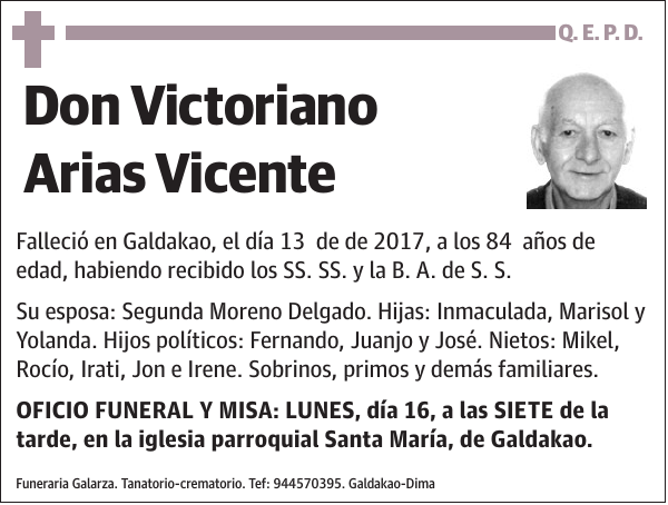 Victoriano Arias Vicente