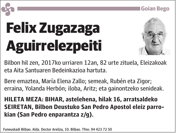 Felix Zugazaga Aguirrelezpeiti