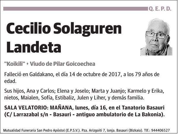 Cecilio Solaguren Landeta