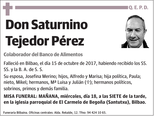 Saturnino Tejedor Pérez