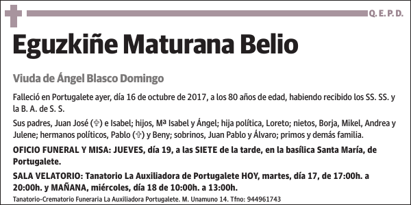 Eguzkiñe Maturana Belio