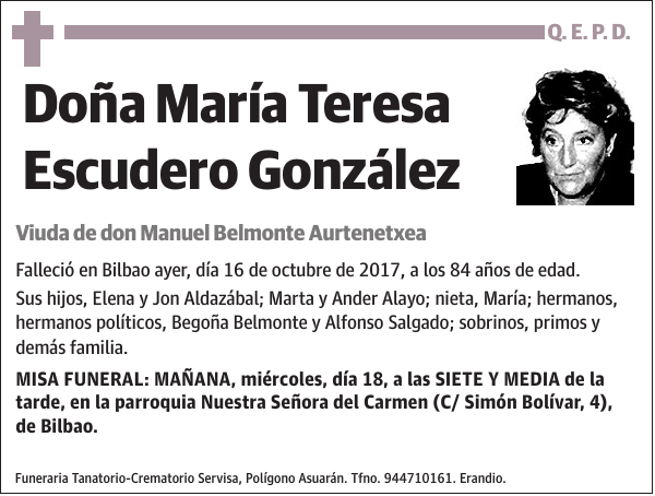 María Teresa Escudero González