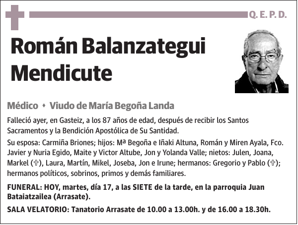 Román Balanzategui Mendicute