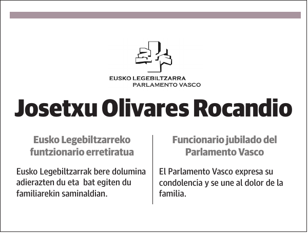 Josetxu Olivares Rocandio