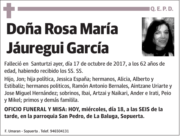 Rosa María Jáuregui García