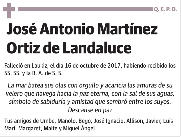 José Antonio Martínez Ortiz de Landaluce