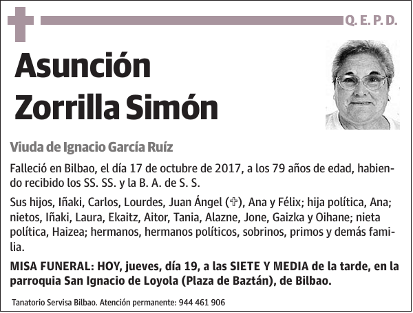 Asunción Zorrilla Simón