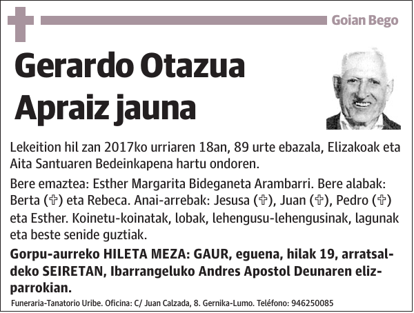 Gerardo Otazua Apraiz