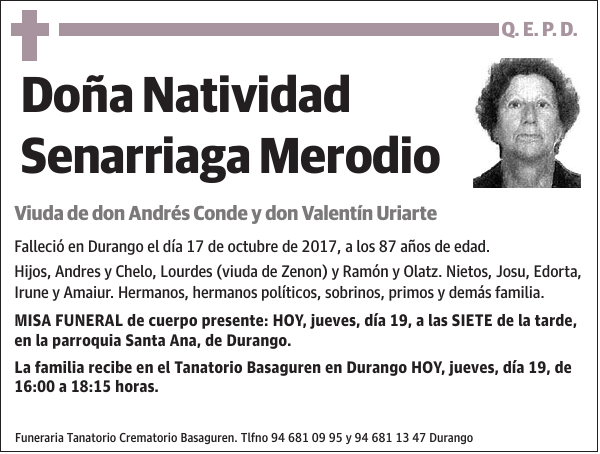 Natividad Senarriaga Merodio