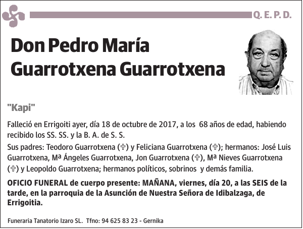 Pedro María Guarrotxena Guarrotxena