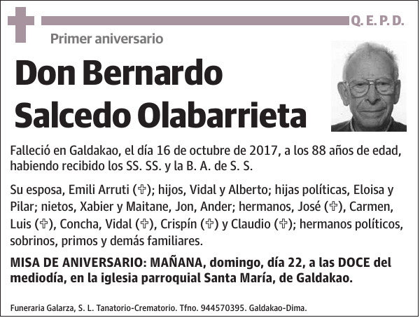 Bernardo Salcedo Olabarrieta