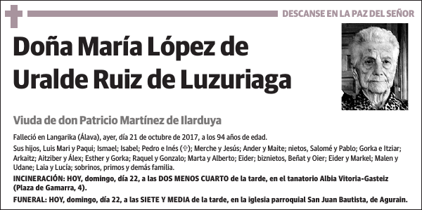 María López de Uralde Ruiz de Luzuriaga