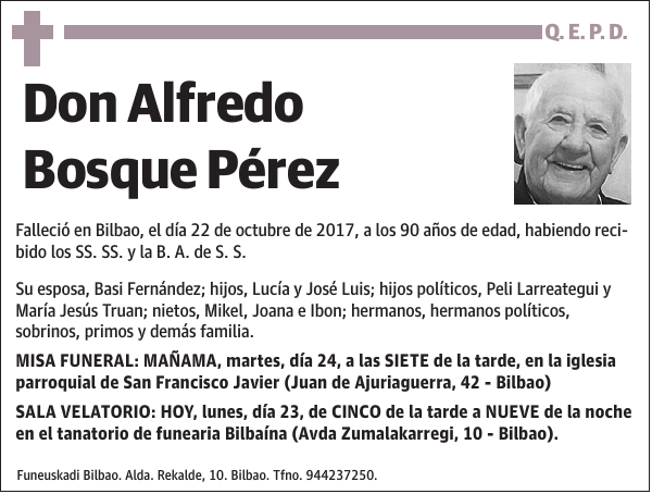 Alfredo Bosque Pérez