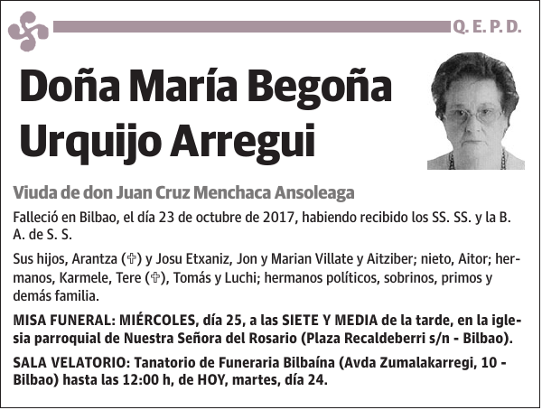 María Begoña Urquijo Arregui