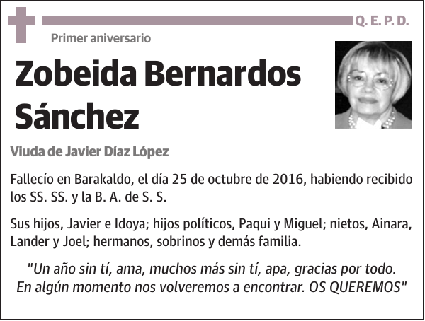 Zobeida Bernardos Sánchez