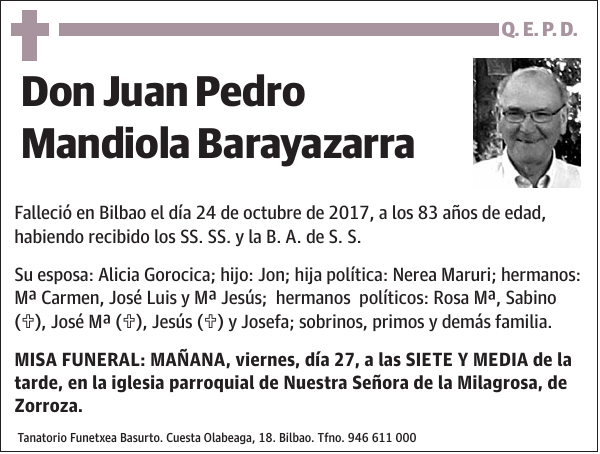 Juan Pedro Mandiola Barayazarra