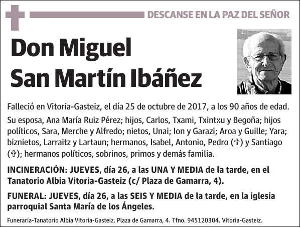 Miguel San Martín Ibáñez