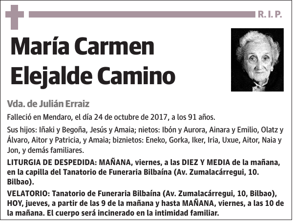 María Carmen Elejalde Camino