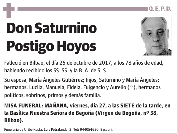 Saturnino Postigo Hoyos