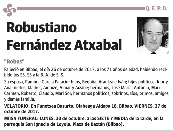 Robustiano Fernández Atxabal