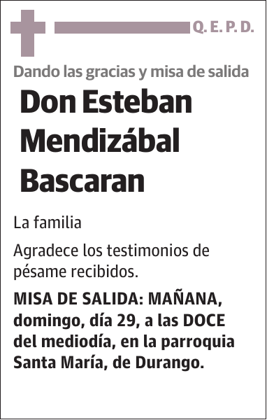 Esteban Mendizábal Bascaran