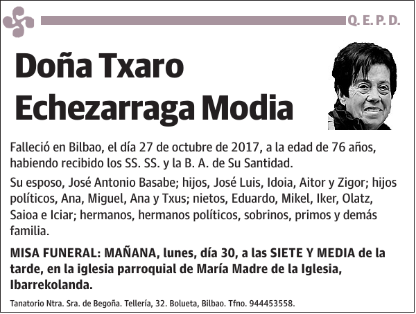 Txaro Echezarraga Modia