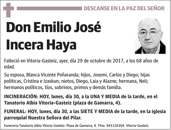 Emilio José Incera Haya