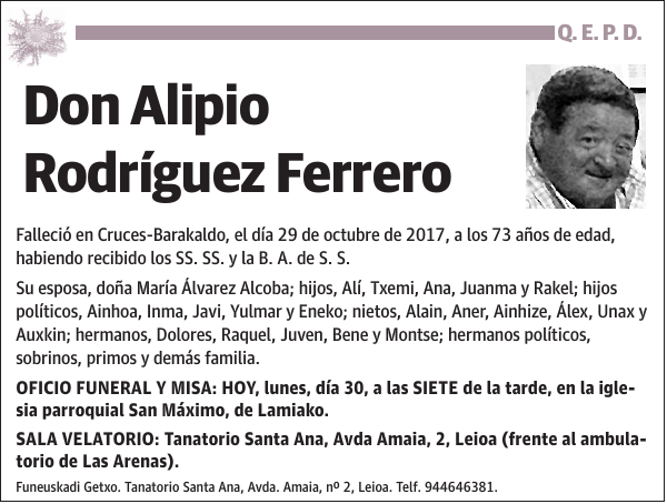 Alipio Rodríguez Ferrero