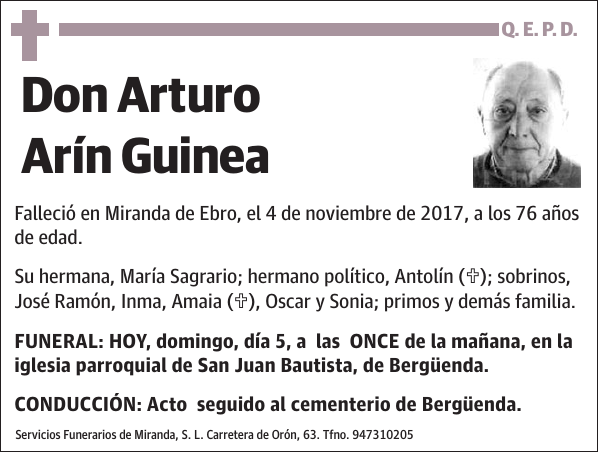 Arturo Arín Guinea