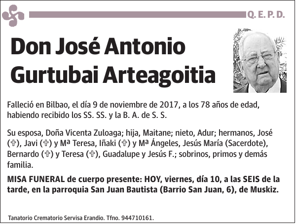 José Antonio Gurtubai Arteagoitia