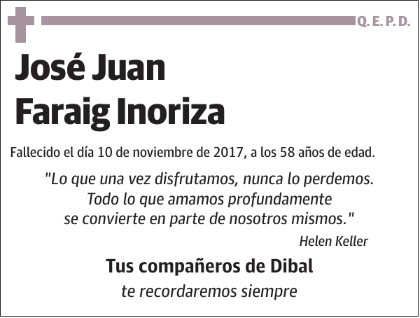 José Juan Faraig Inoriza