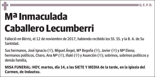 Mª Inmaculada Caballero Lecumberri