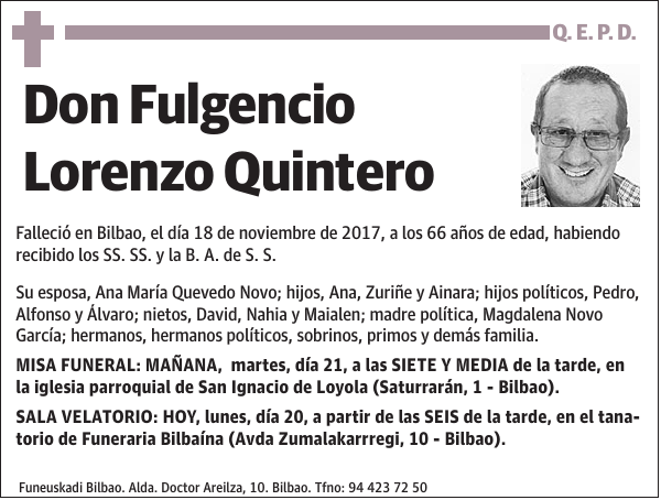 Fulgencio Lorenzo Quintero