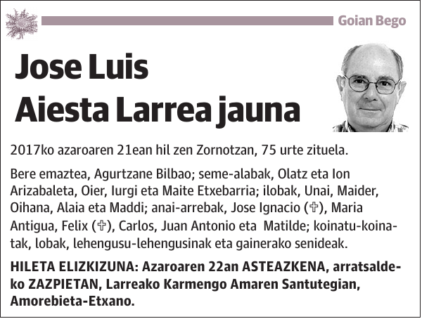 Jose Luis Aiesta Larrea