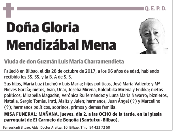 Gloria Mendizábal Mena