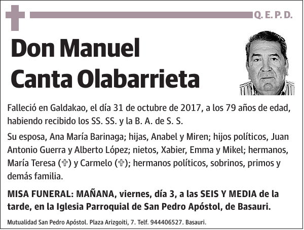 Manuel Canta Olabarrieta